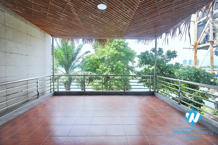 Lake view unfurnished house for rent in Dang Thai Mai, Tay Ho